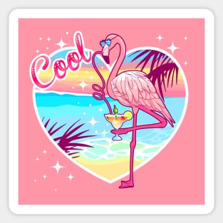 Cool Beach Birdie Sticker